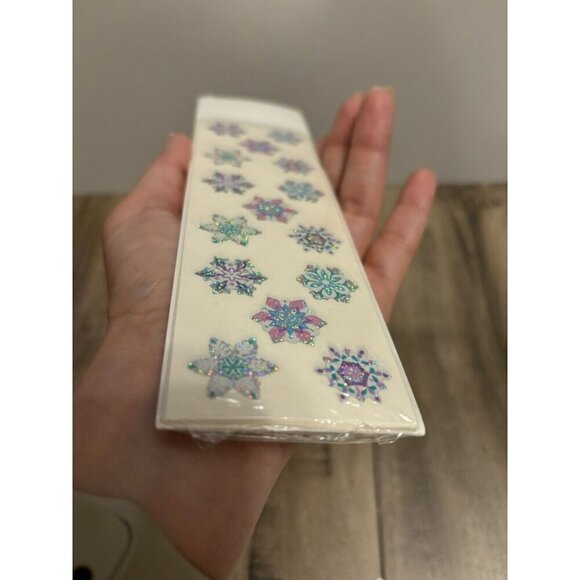 COPY - Vintage Sandylion Stickers Prismatic Snowflakes - NO LOGO, Sealed - Picture 4 of 4